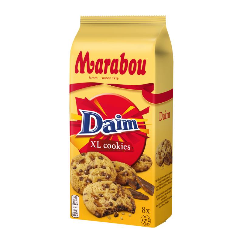 MarabouXXL Cookies mit crunchy Daim Splittern. 
