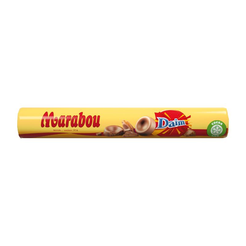 Marabou Rolle - zartschmelzende Milchschokolade in drei Sorten - daim