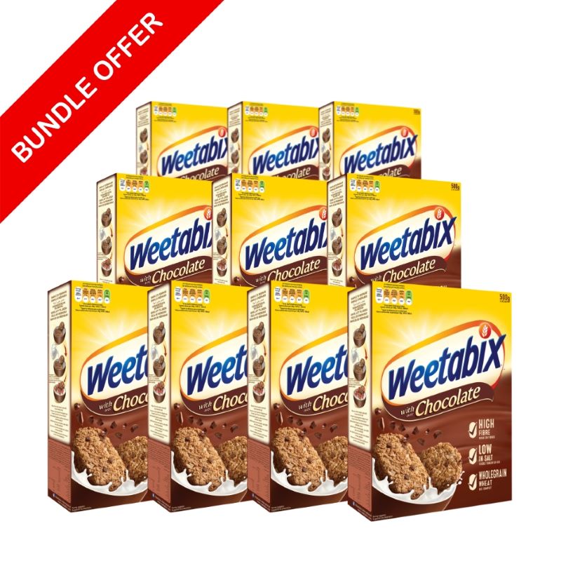 Weetabix Chocolate im praktischen 10er Set - Müsli-Vorteilspack