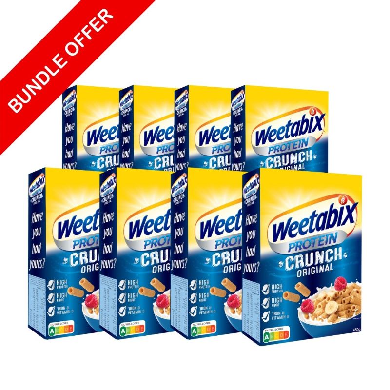 Weetabix Protein Crunc Original im praktischen 8er Vorratspack