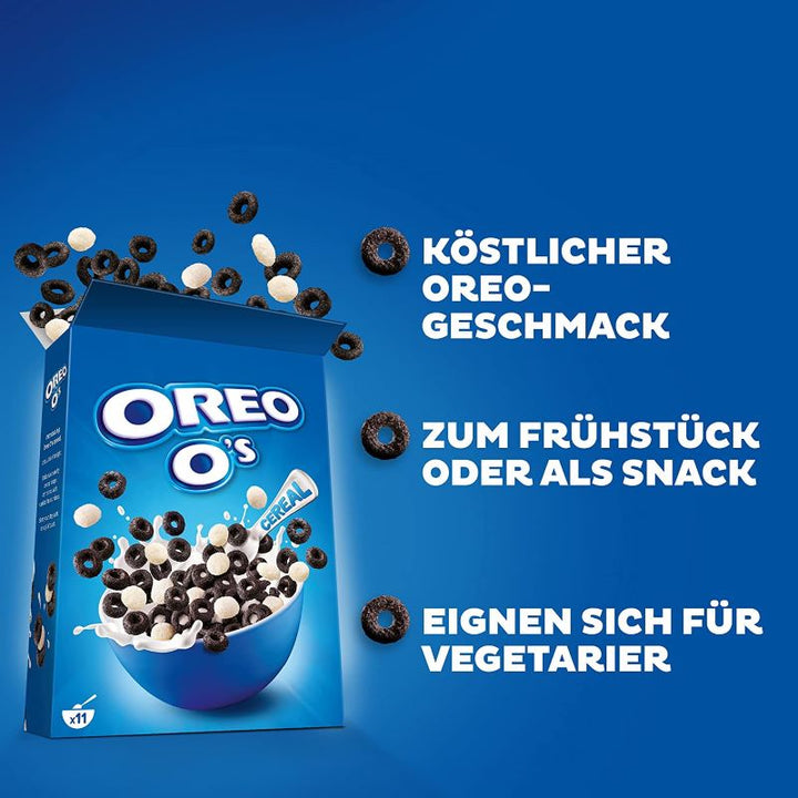 Oreo O's Cereal 350g - Cerealien mit Kakao- und Vanillegeschmack USPs