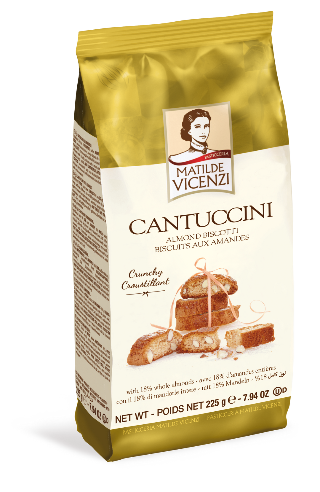 Vicenzi Cantuccini - Traditionelles italienischen Mandelgebäck - 225g